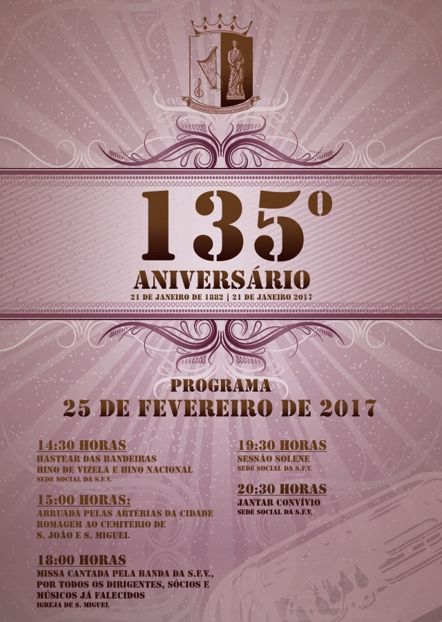 Comemorações do 135º Aniversário da Sociedade Filarmónica Vizelense