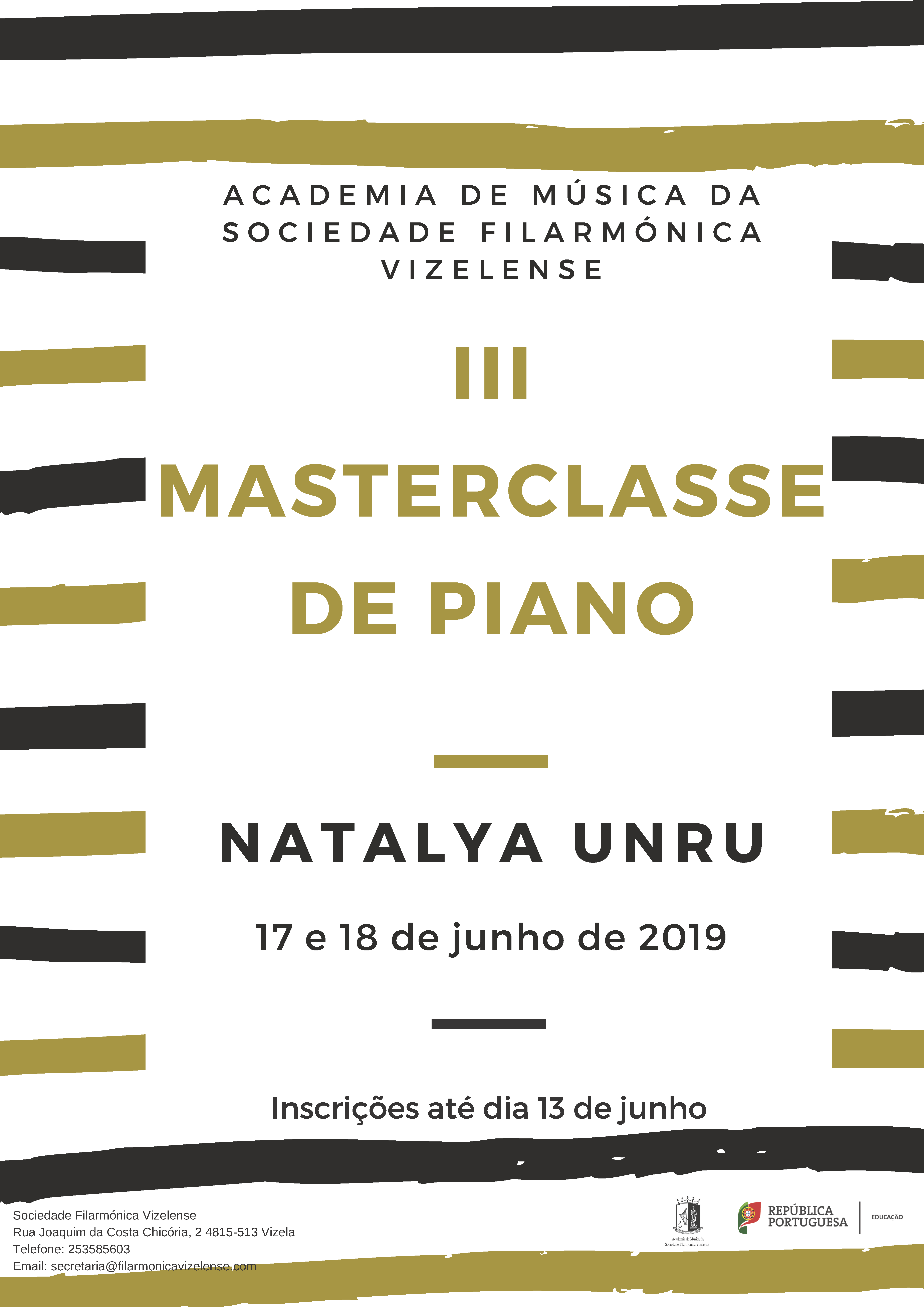 Masterclasse de Piano - Professora Natalya Unru